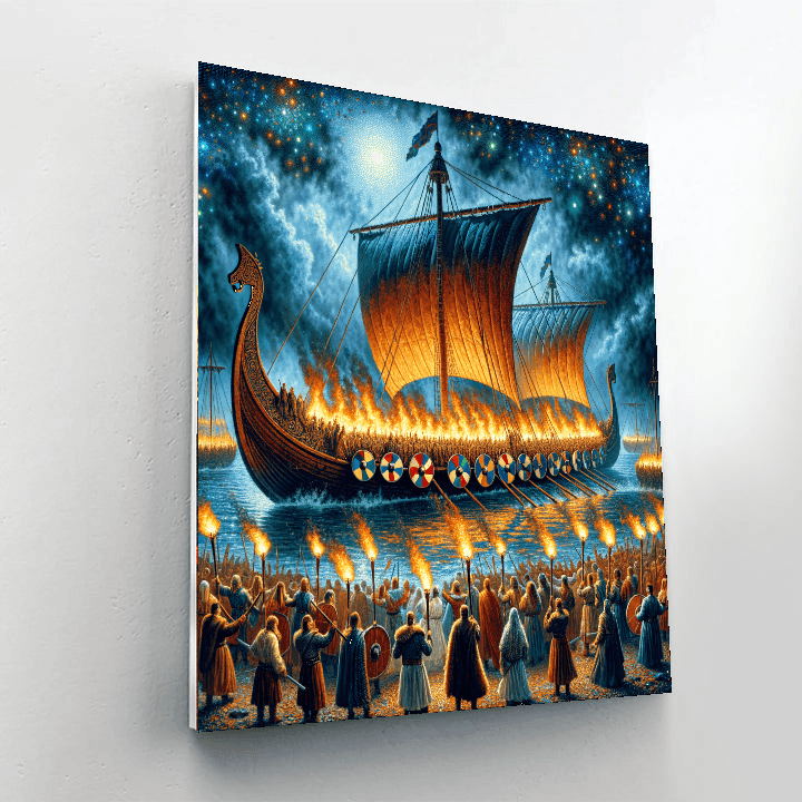 Up Helly Aa - Shetland Islands, Scotland Paint By Color