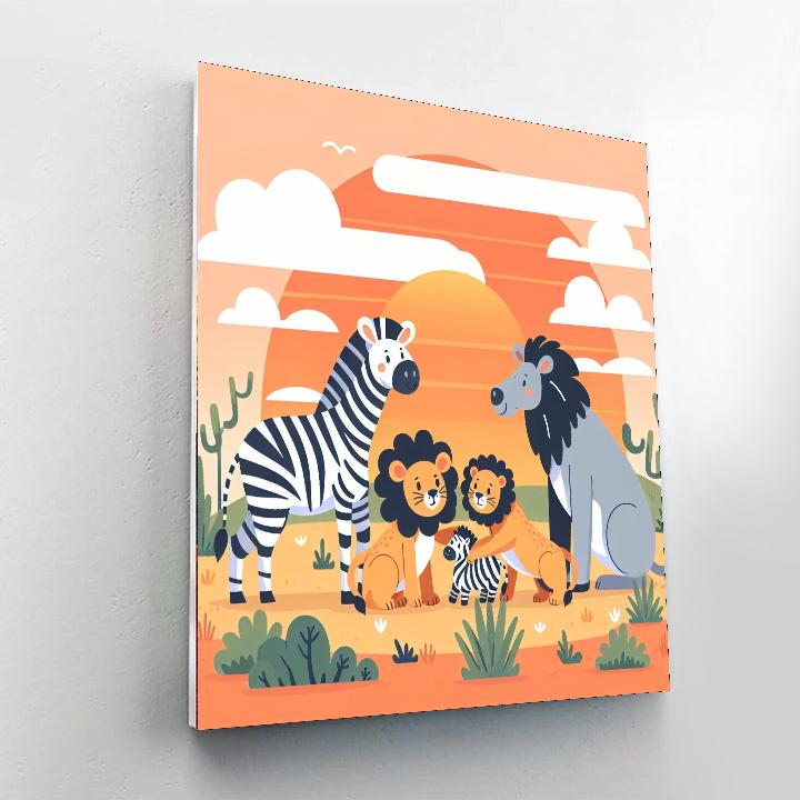 Safari Soirée Numbered Painting Kits