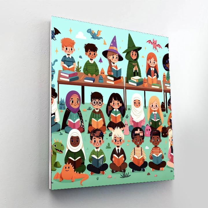 Wizard School Adventures Paint By Color
