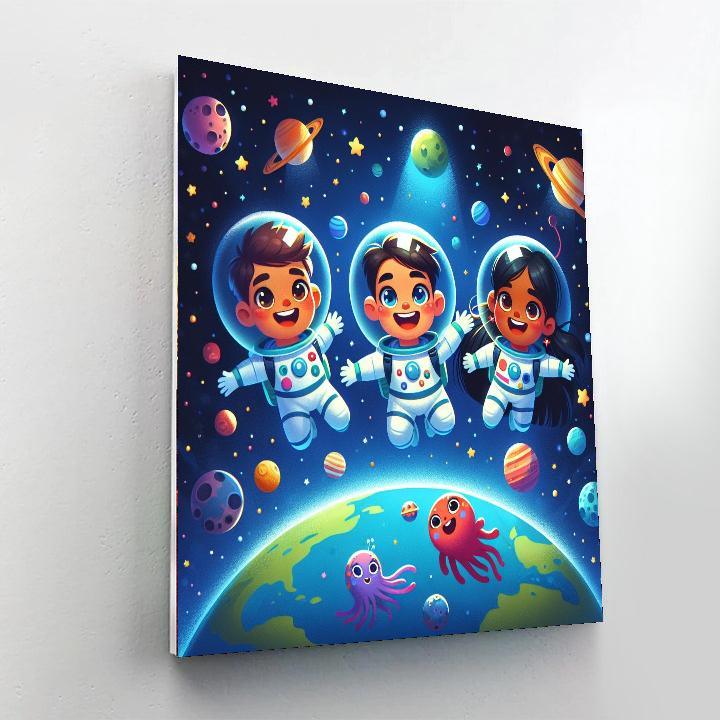 Little Astronauts Paint By Color