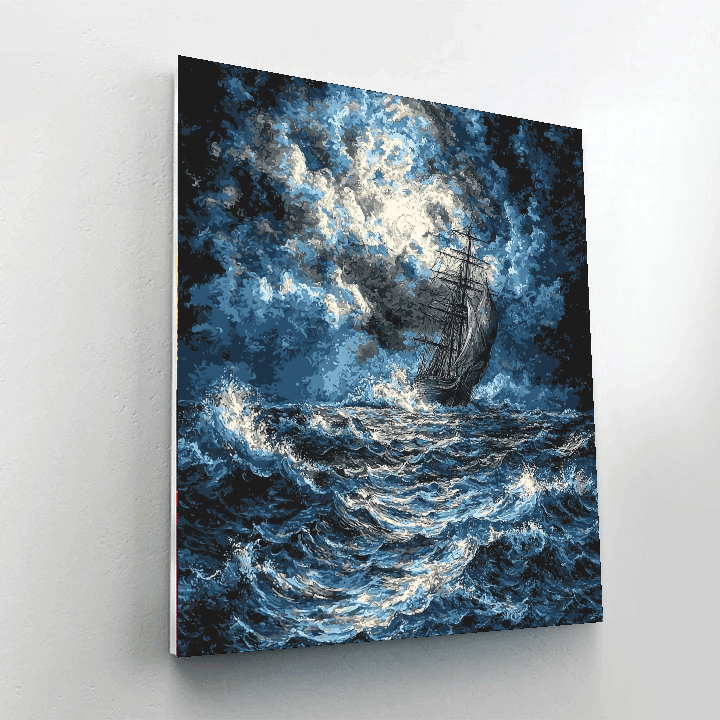 J.M.W. Turner Inspired Turner's Stormy Seascape  Paint By Numbers Kits
