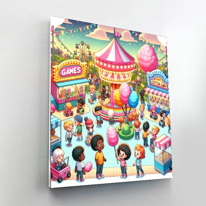 Magical Adventure At The Fair Painting By Numbers Kit