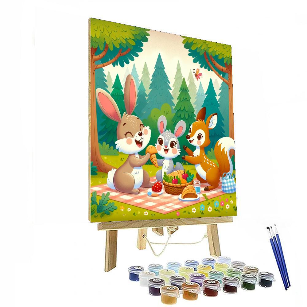 Forest Friends Get-together Numbered Painting Kits