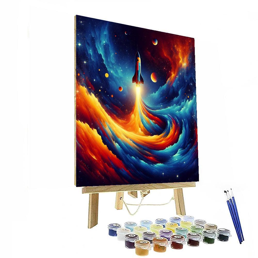 Dreamlike Space Adventure Numbered Painting Kits