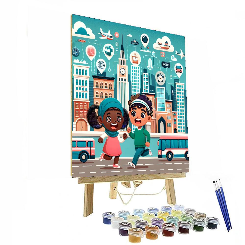 Urban Adventure Painting Number Kit