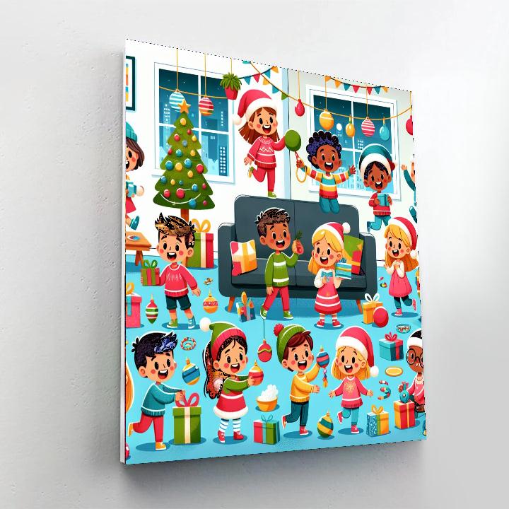 Happy Holiday Festivities Paint By Numbers Kits