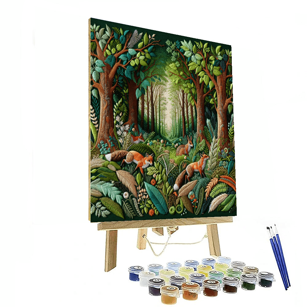 Nature's Echo Embroidery Delight Painting Number Kit