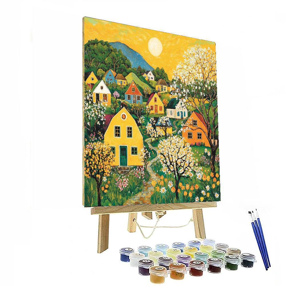 Paul Gauguin Inspired Sunny Village  Paint By Numbers
