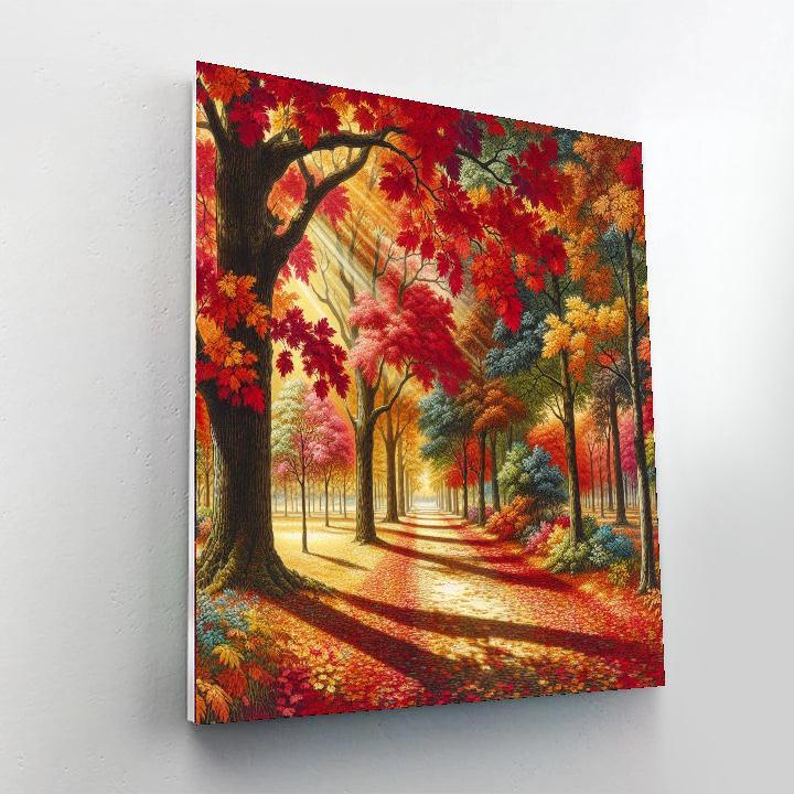 Autumn Leaves Trail DIY Paint By Numbers