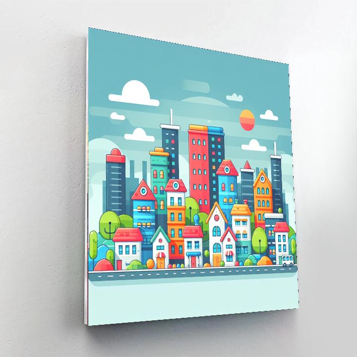 Cityscape Dreamland Numbered Painting Kits