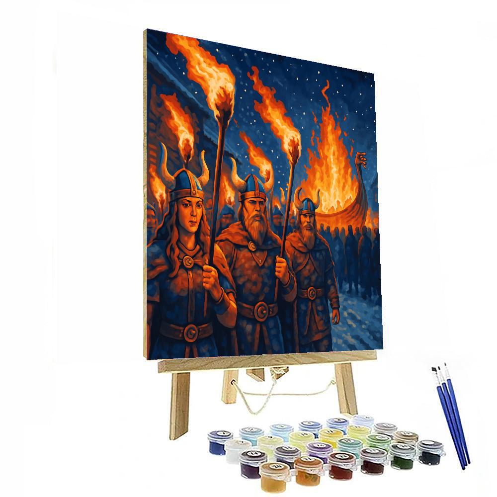 Up Helly Aa - Lerwick, Shetland Painting Number Kit