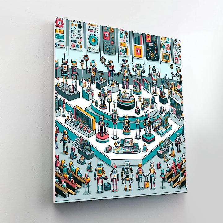Robot Engineers' Expo Paint By Numbers