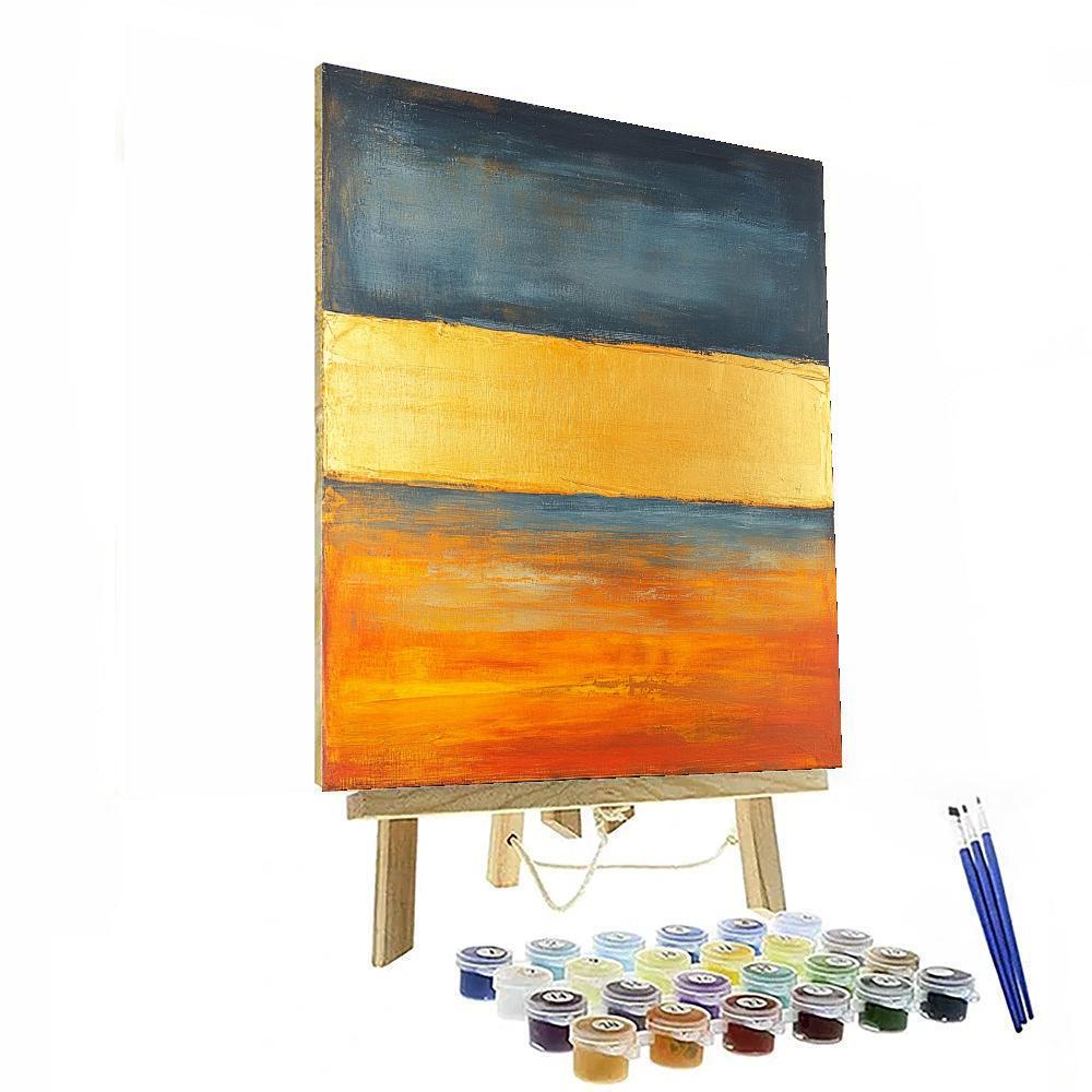 Mark Rothko Inspired Golden Stillness  Paint By Numbers