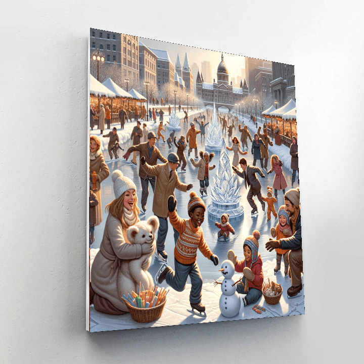 Winterlude Festival - Canada Paint By Color