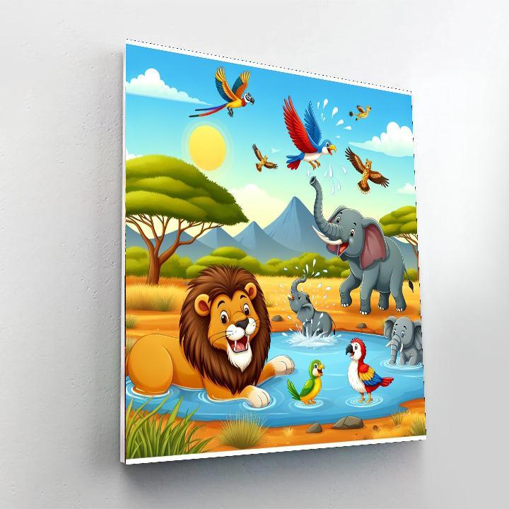 Exciting Animal Kingdom DIY Paint By Numbers