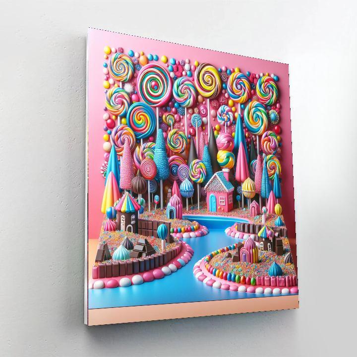Delightful Candyland Numbered Painting Kits