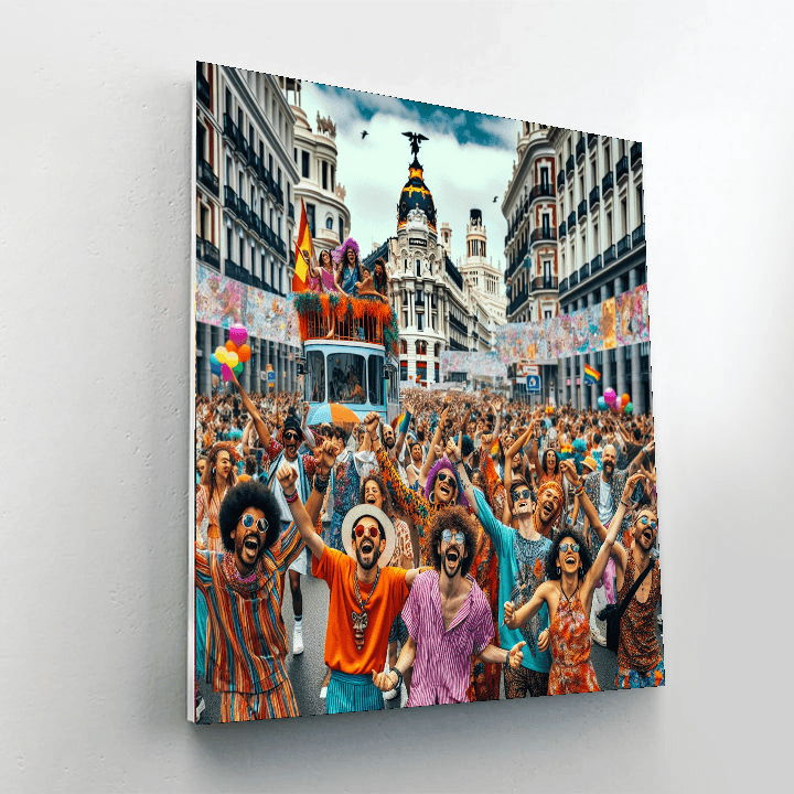 Madrid Pride - Spain Paint By Color