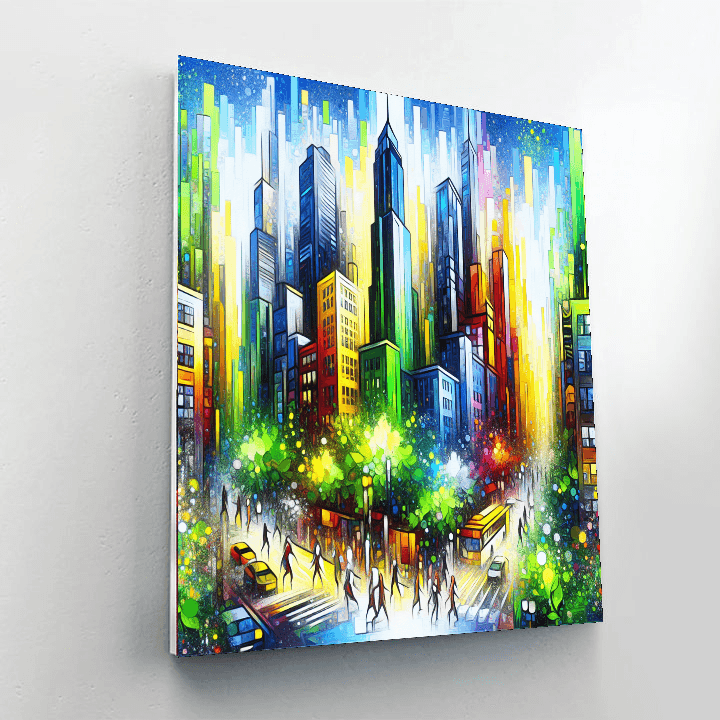 Dynamic Urban Jungle Paint By Numbers