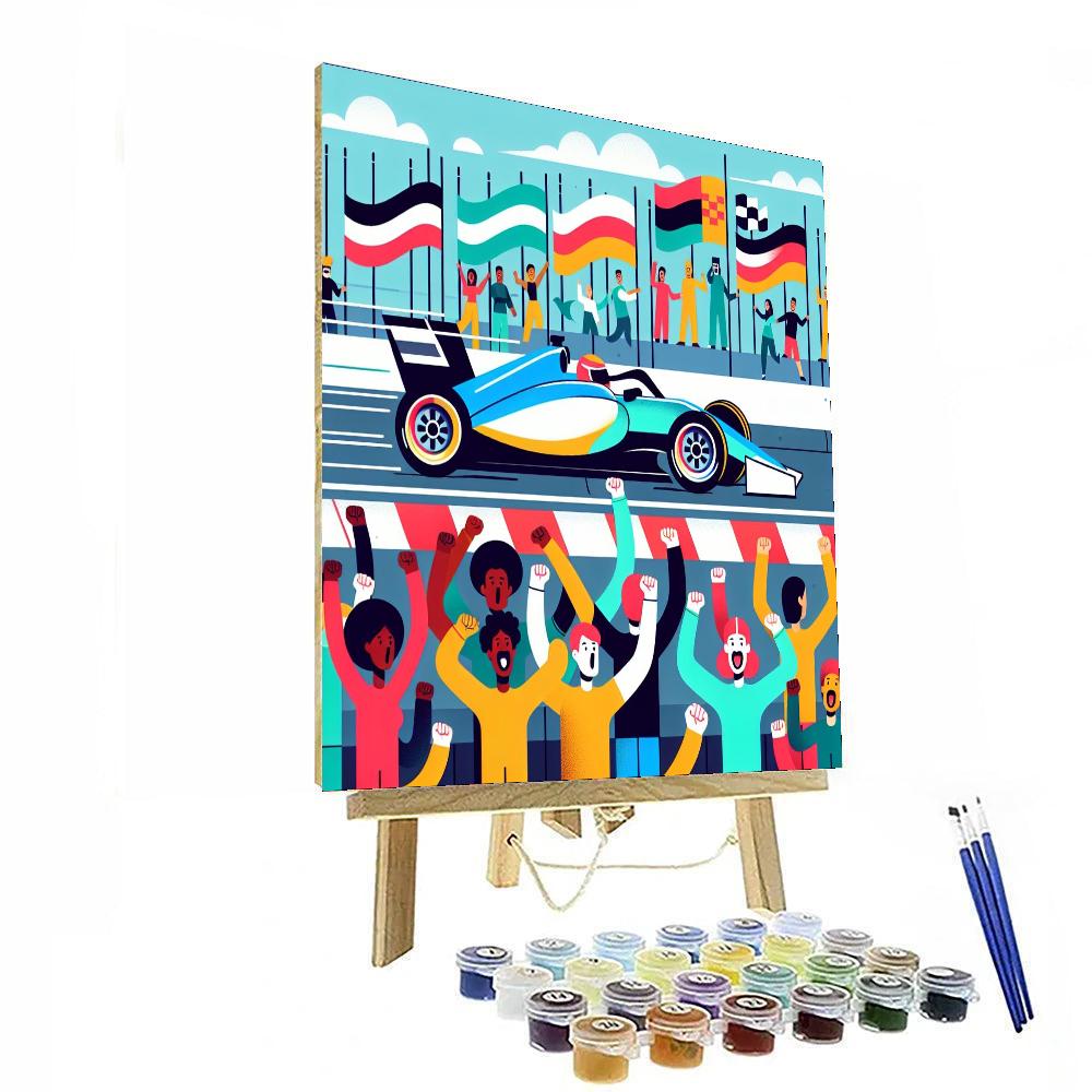 Racing Car Challenge Painting By Numbers Kit