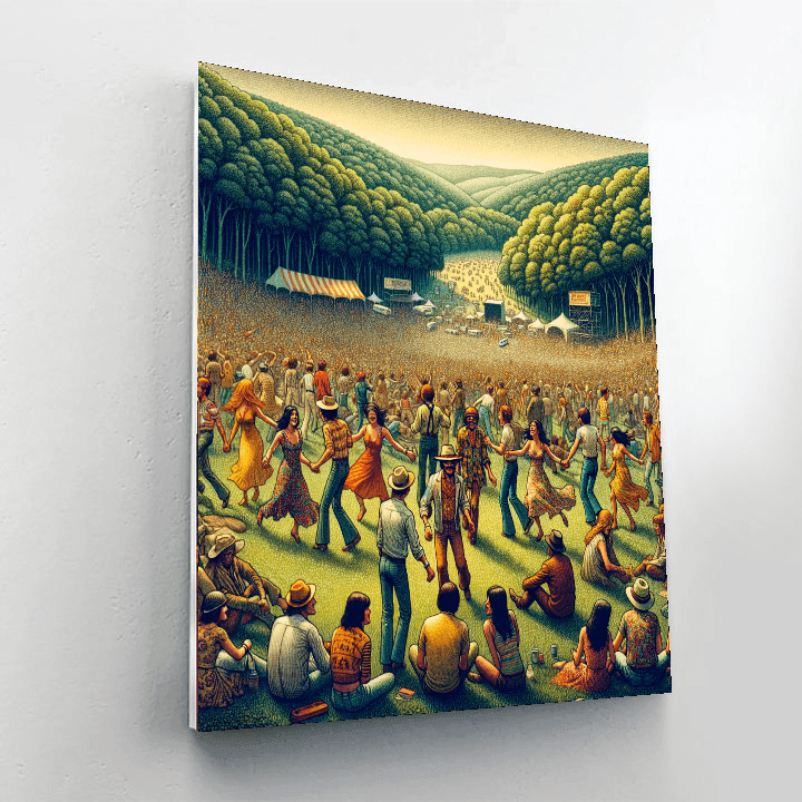 Woodstock Festival - Usa Number Painting