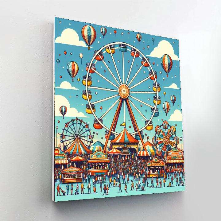 Friendly Fairground Numbered Painting Kits