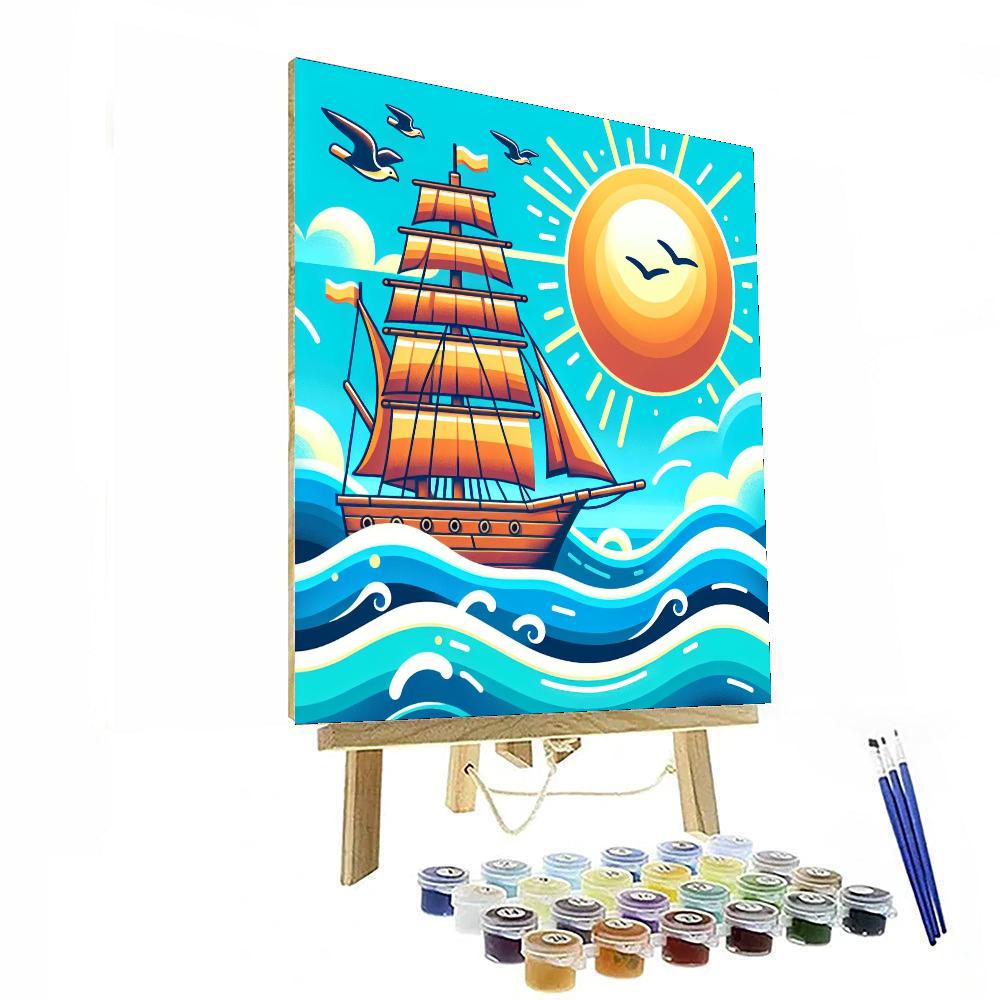 Nautical Ship Expedition Numbered Painting Kits