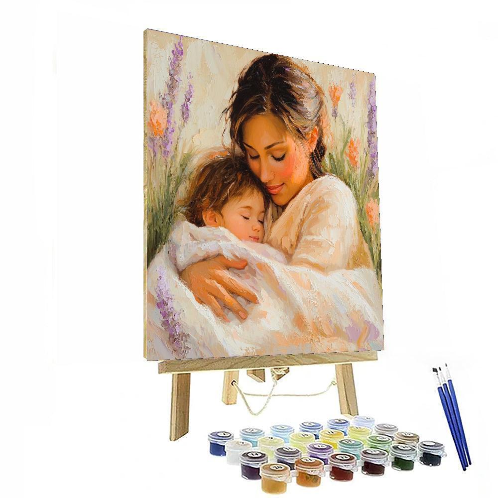 A Mother's Warmth Number Painting