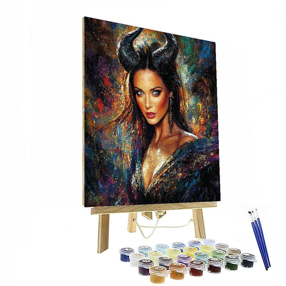 Angelina Jolie: The Resilient Heart Of Maleficent Numbered Painting Kits
