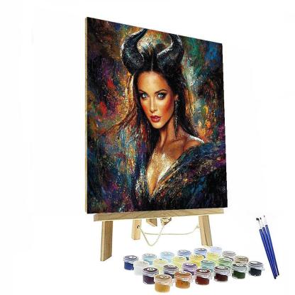 Angelina Jolie: The Resilient Heart Of Maleficent Numbered Painting Kits