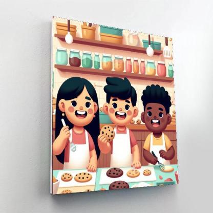 Charming Cookie Bakery Numbered Painting Kits