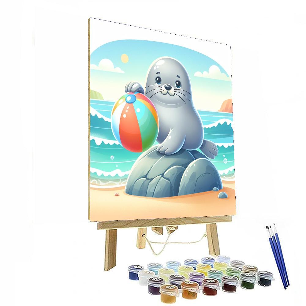Happy Seal Paint By Number