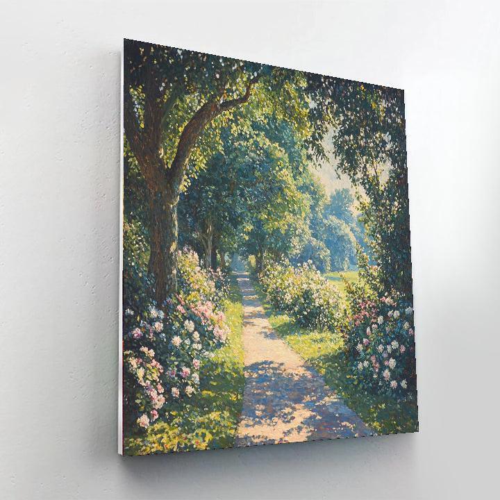 John Constable Inspired Historic Garden Path  Painting By Numbers Kit