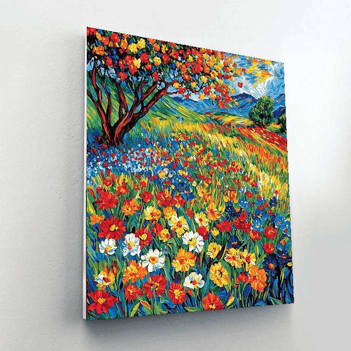 Vincent Van Gogh Inspired Charming Meadows  Paint By Numbers Art