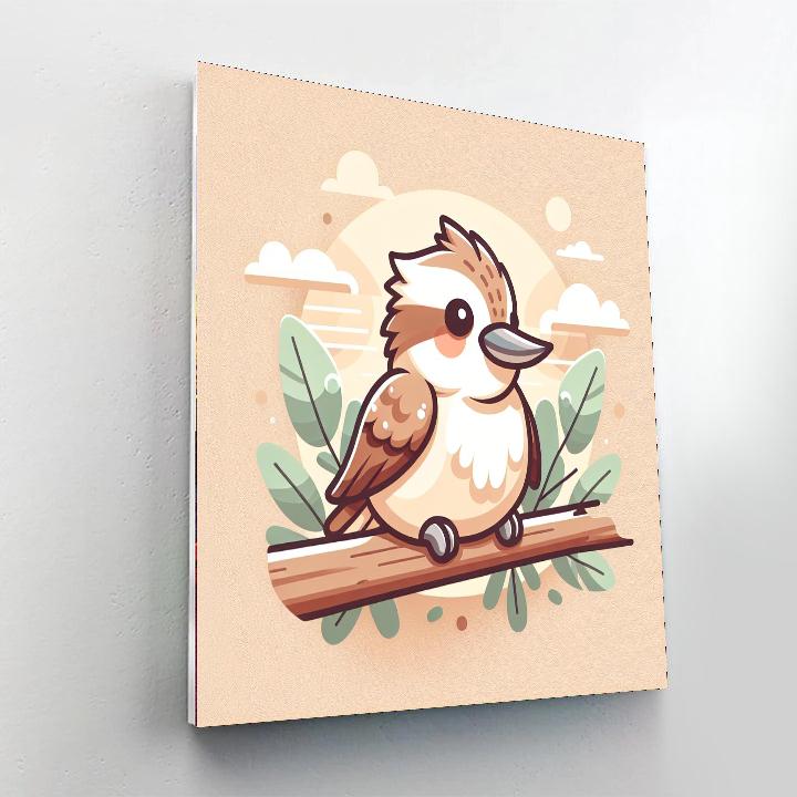 Cuddly Kookaburra Painting By Numbers Kit