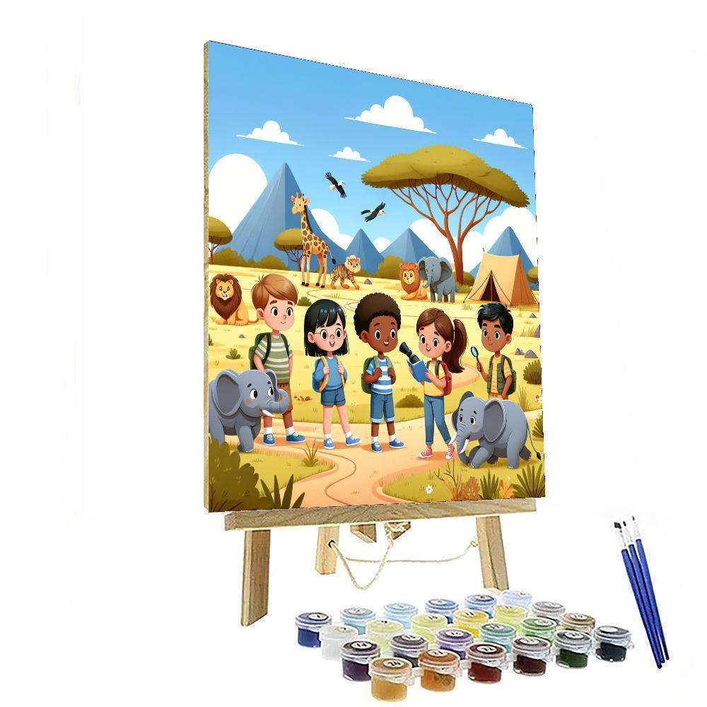Safari Exploration Camp Numbered Painting Kits