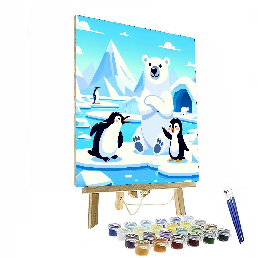 Arctic Polar Party Painting By Numbers Kit