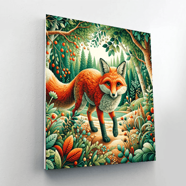 Fox's Woodland Hideaway Paint By Number