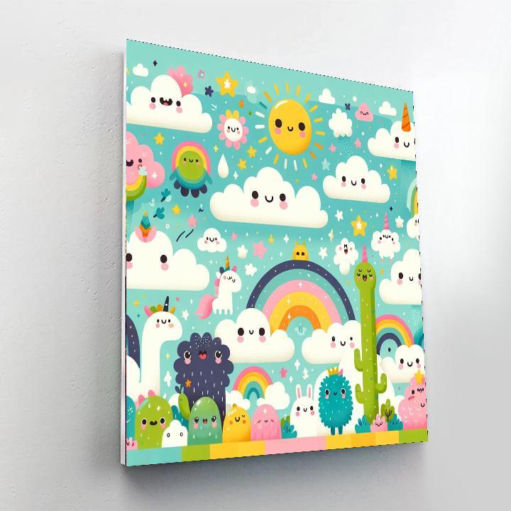 Dreamland Cloud Adventure Number Painting