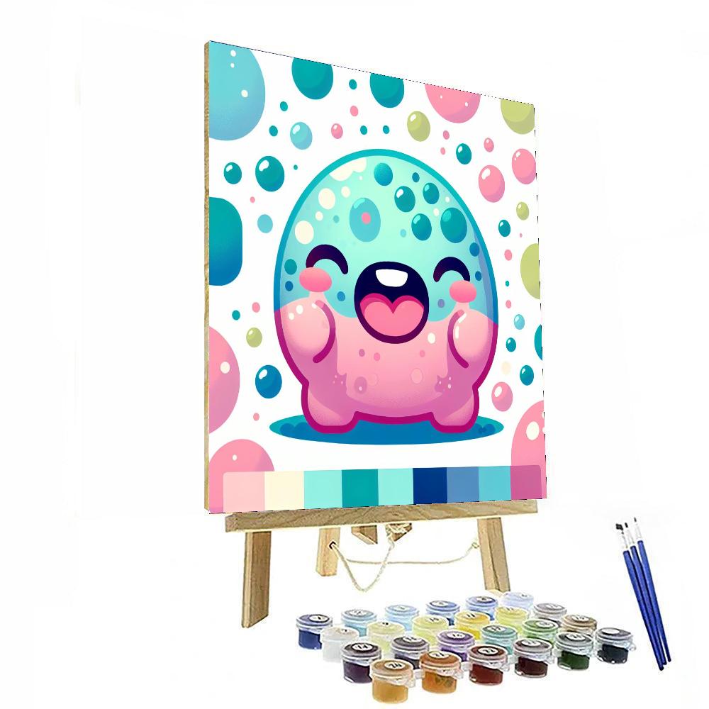 Giggly Bubble Monster Painting By Numbers Kit