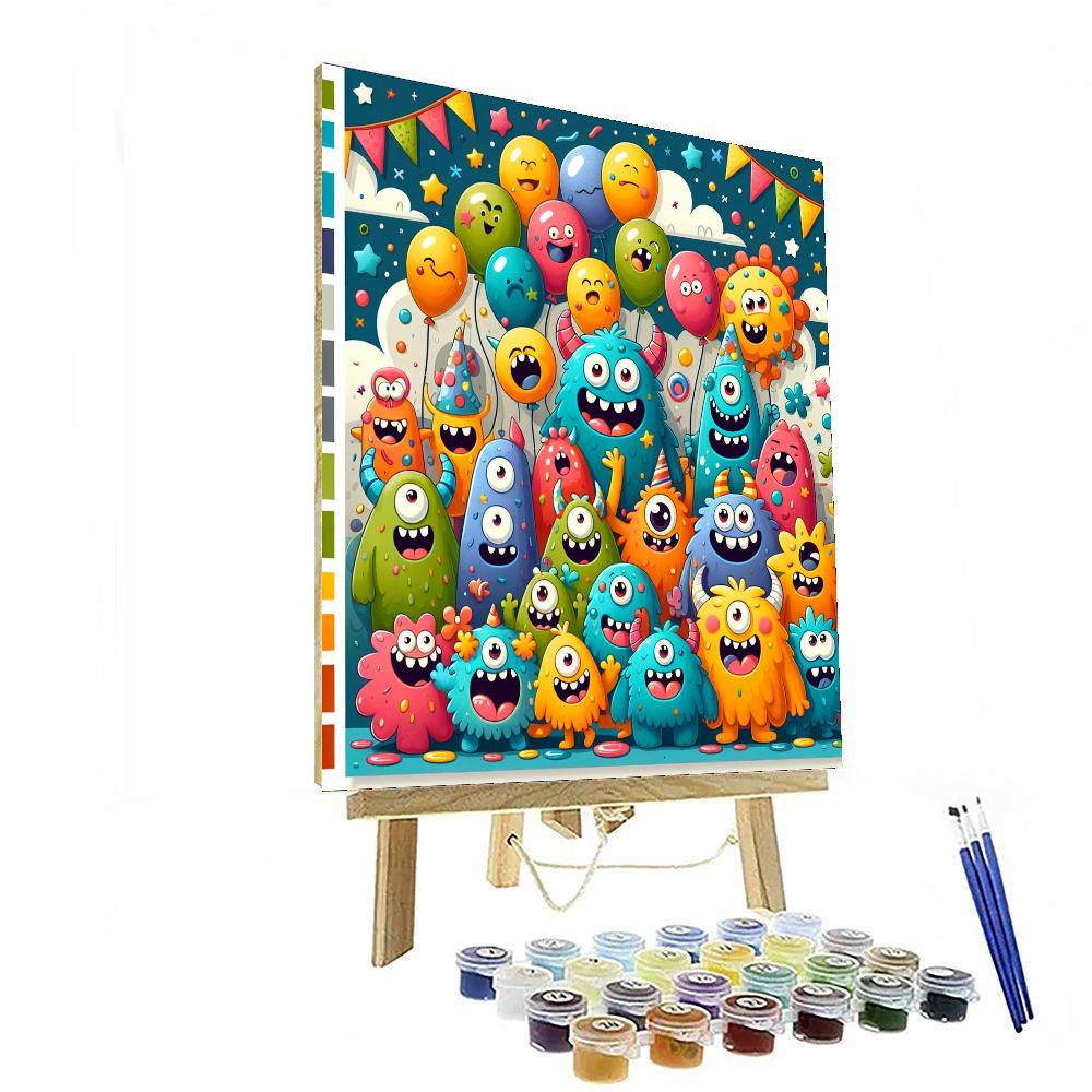 Joyful Monster Friends Numbered Painting Kits
