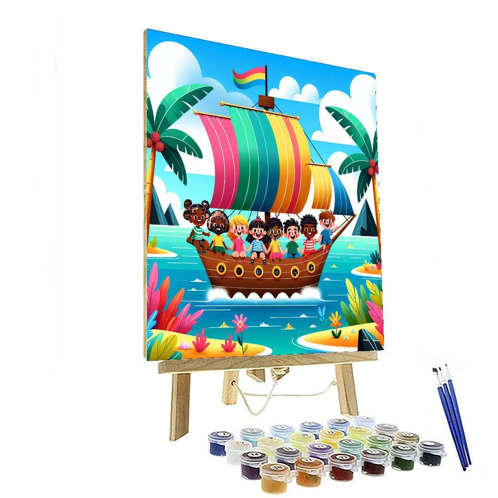 Journey To The Magic Islands Numbered Painting Kits