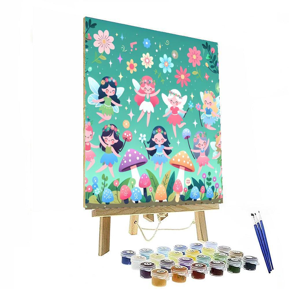 Whimsical Fairy Gathering Numbered Painting Kits