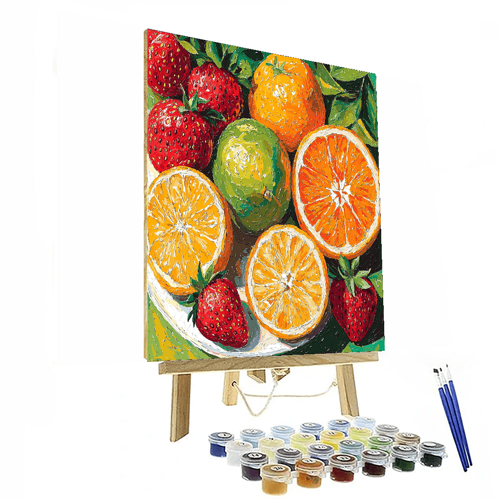 Matisse Inspired Whimsical Fruit Fiesta - DIY Painting By Numbers Kit