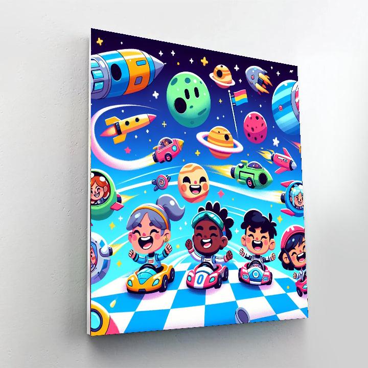Galaxy Racing Challenge DIY Paint By Numbers