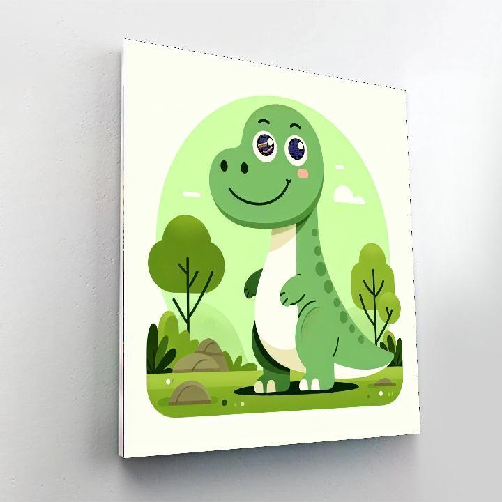 Delightful Dinosaur DIY Paint By Numbers