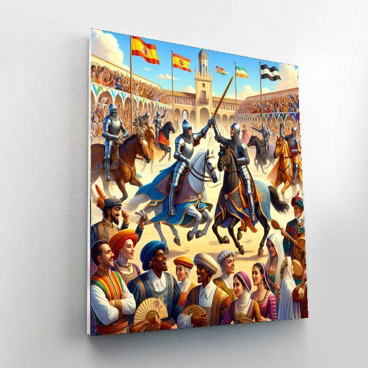 Jousting Tournament - Spain Painting Number Kit