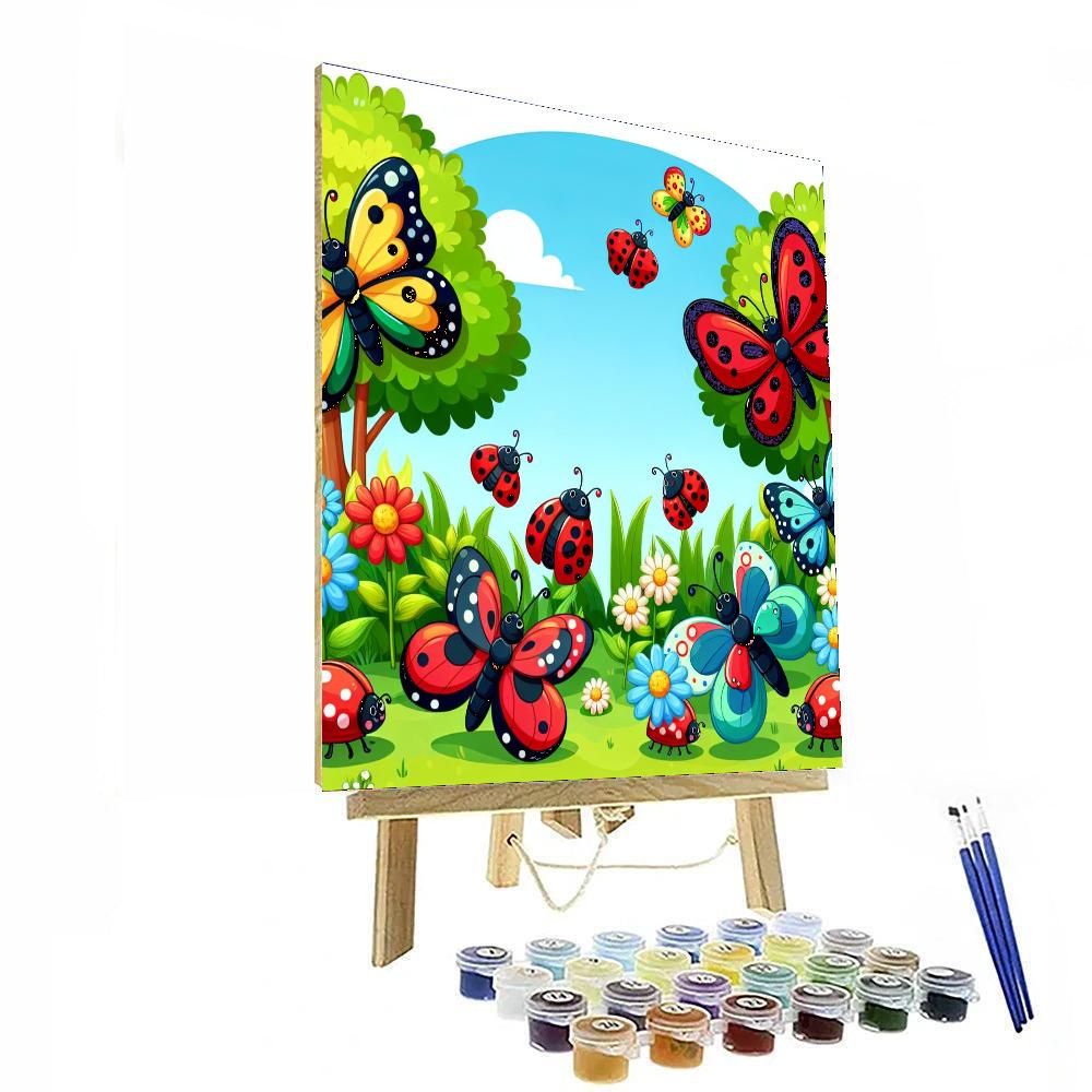 Lively Garden Paint By Numbers Art