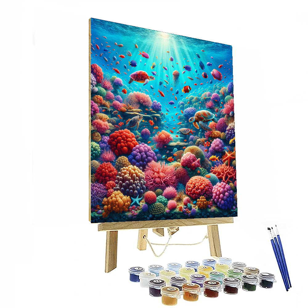Underwater Coral Wonderland - DIY Painting By Numbers Kit