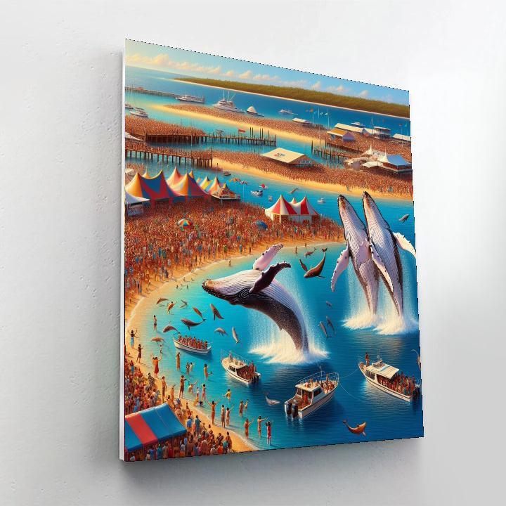 Fraser Island Whale Festival - Australia Numbered Painting Kits