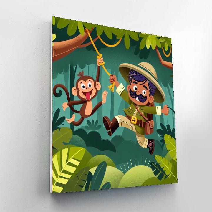 Jungle Expedition Challenge Painting By Numbers Kit